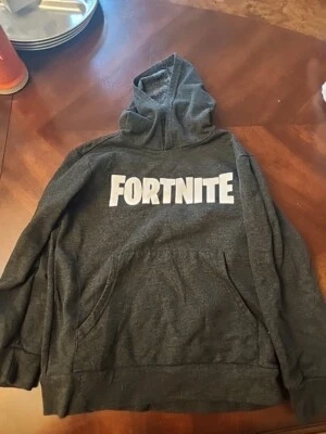 FORTNITE Youth Pullover Dark Grey Hoodie Front Pouch Size: 6 - Image 1 of 3