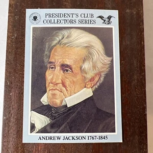 Presidents Club Collectors PCH Limited Edition Andrew Jackson Card 1991 - Picture 1 of 8