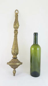 Frise Ancienne En Bronze D'Or Style Baroque Fût De Lustre Floral CH15 - Photo 1 sur 9
