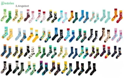 1 Paar lustige Motiv Socken Dedoles  neue Motive 2.Angebot  mismatched witzig - Bild 1 von 4