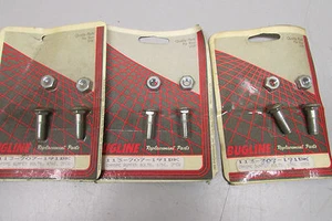 Bugline 113-707-191BK Chrome Bumper Bolts 1967 & Earlier Lot of 3 packs! - Picture 1 of 2