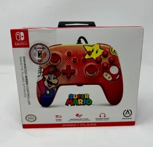 PowerA - Enhanced Wired Controller for Nintendo Switch - Mario Vintage - Picture 1 of 3