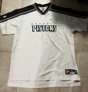 AUTHENTIC NIKE DETROIT PISTONS BASKETBALL WARMUP SHOOTING SHIRT XL - Picture 1 of 12