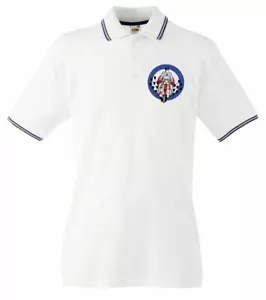 MOD SCOOTER SPECCHIETTI POLO UOMO CONTRASTO - Mods Ska Target - Foto 1 di 1