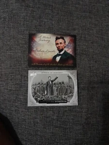 TOPPS HERITAGE 2009 TC HJ-1 {A Hero's Journey} Abraham Lincoln 2008 ponte superiore  - Foto 1 di 2