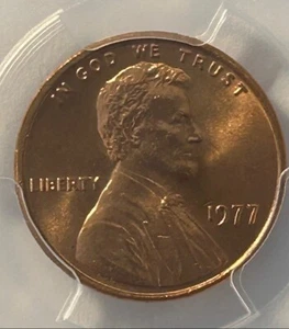 1977 Lincoln Cent MS66RD 2986.66 - Picture 1 of 2