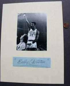 1969-74 ABA NY Nets NBA Phoenix Suns Bob Christian signed Autogramm & Foto Set - - Bild 1 von 1
