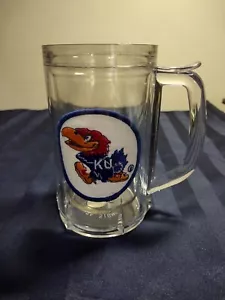 Vintage Kansas Jayhawks Plastic Signature Series Thermal Insulated Mug 16oz - Picture 1 of 4