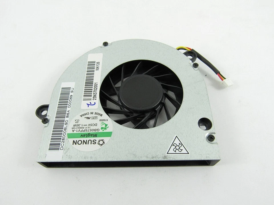 EMACHINES G430 G525 G630 LAPTOP CPU FAN 23.N3702.001 23N3702001 - Image 1 of 1
