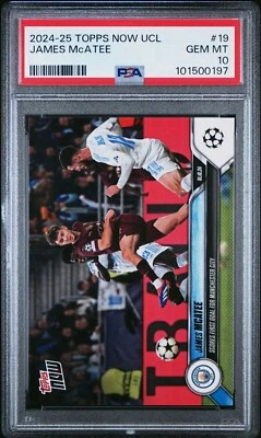 JAMES MCATEE - First Goal for Manchester City 2024-2025 UCC Topps NOW - Pop 1 - Image 1 of 4