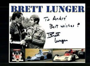 Brett Lunger Formel 1 Fahrer 1975-1978 Original Signiert + A 237280 - Imagen 1 de 2