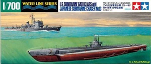 Tamiya 31903 1/700 Model Kit U.S.S Submarine Gato Class & Japanese Chaser No.13 - Picture 1 of 2