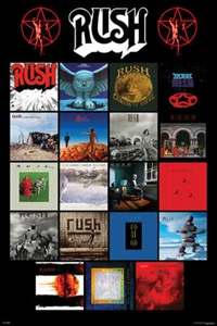 Rush Album Covers 24x36 Poster Rock Canada Fantasy Clockwork Angels Progressive! - Picture 1 of 1