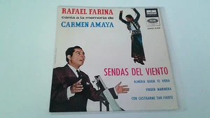 RAFAEL FARINA "CANTA A LA MEMORIA DE CARMEN" EP 7" SPANISH SINGLE G/G BE/BE 1964 - Picture 1 of 1