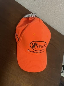 Wulf Outdoor Sports Safety Graduate Hat Orange Strap back Adjustable - Picture 1 of 6