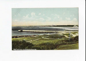 Vintage Postcard - "West from Ocean Bluff" - Kennebunkport, ME - Unposted - GC - Picture 1 of 2