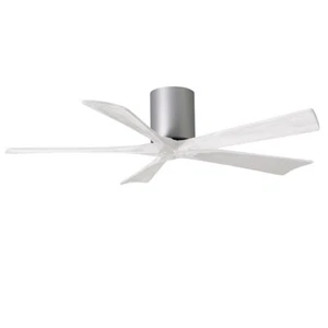 Matthews Fan Company Irene 5H 52" Ceiling Fan, Nickel/White - IR5H-BN-MWH-52 - Picture 1 of 1