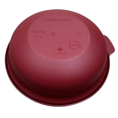 Tupperware Aloha Bowl with Lid 450ml Burgundy Serving Brand New - Image 1 of 4