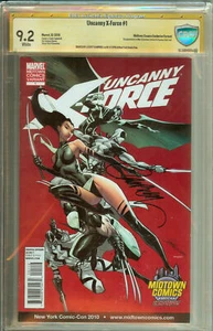 CBCS 9.2 Uncanny X-Force #1 Signed Campbell Exclusive not CGC 1st War & Famine - Picture 1 of 1