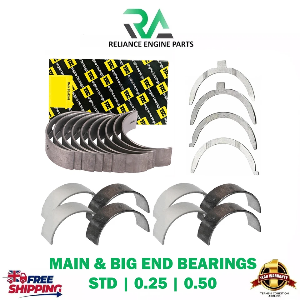 PATHFINDER II CABSTAR E NAVARA ENGINE BEARINGS STD 0.25 0.50 SIZE TDC 3.1 DIESEL - Image 1 of 1