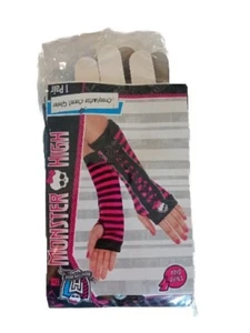 3 Pair Monster High Creeptastic Corset Childs Gloves Fingerless Ages 6+ PS09 - Picture 1 of 7
