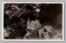 Arcadia Wisconsin Wisconsin Igreja Luterana St Johns Real Photo Cartão Postal Cartão Postal Foto Real 1910-30