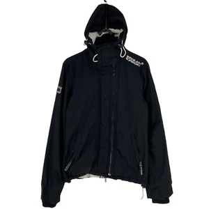 SUPERDRY Original Windcheater Black Hooded Jacket Size XS - Picture 1 of 12