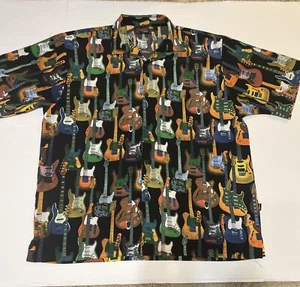 Rare Fender The Collection By Da vinci Guitar Shirt Large - Picture 1 of 7