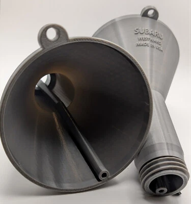 Best Threaded Subaru Oil Funnel - VENTED - FAST FILL - GREY - MADE IN USA - Image 1 of 3