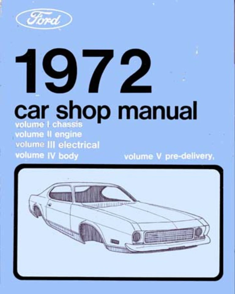 Ford Lincoln Mercury 1972 manual de reparación de taller Foto 1 de 1