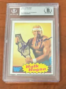 Hulk Hogan Signed 1985 Topps Rookie Card #1 BAS COA - Picture 1 of 1