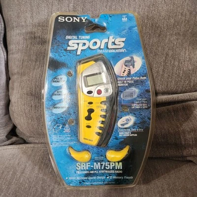 Sony Sports Walkman FM/AM Radio SRF-M75PM Brand New Sealed Vintage  - Image 1 of 4