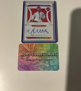 England NICKY BUTT ON CARD AUTO 1/99 FP - 2022 PANINI NATIONAL TREASURES MAN UTD - Picture 1 of 2