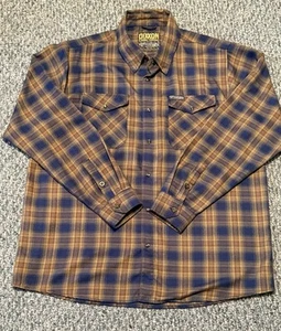 Dixxon Flannel Co. HOFFMAN DESIGNS Men's 2XL Blue Brown Plaid - Picture 1 of 5