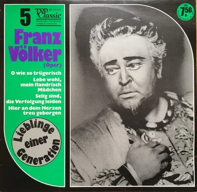 Franz Völker - Franz Völker (Oper) LP Comp Mono Vinyl Classical Opera 219050 - Bild 1 von 4