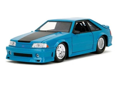 Ford Mustang GT 1989 - modelo a escala 1:24 diecast azul - Jada 34922 Foto 1 de 2