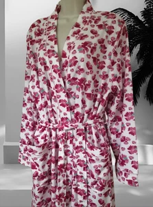 Cinturón de corbata gofre vestido Damart mujer chal cuello mangas largas bolsillos L - Imagen 1 de 9