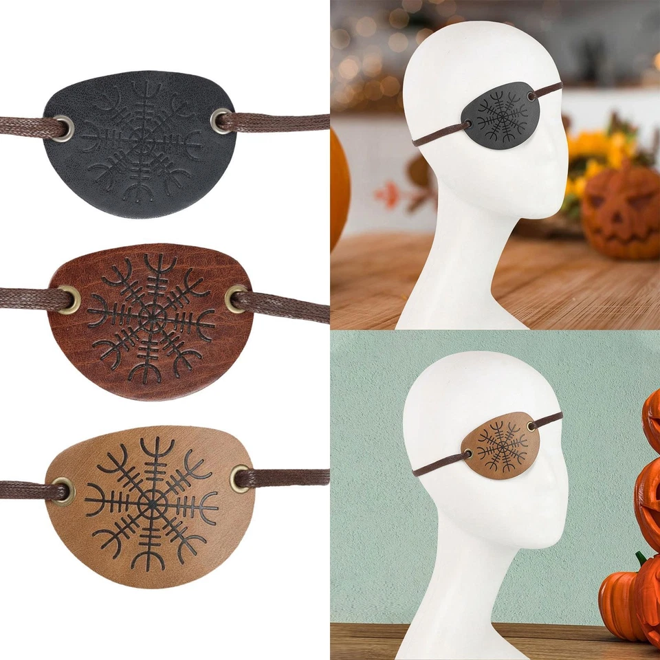 Cosplay Eye Patch PU Leather Pirate Eye Patch Halloween - Image 1 of 1