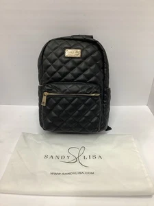 Sandy Lisa St Tropez Mini Rucksack Schwarz Ultimate Fashion SLSTP-BPBK-MINI - Bild 1 von 6