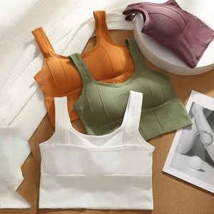 All Season Womens WireFree Pleated Sports Bra for Casual and Sporty Looks - Picture 1 of 29