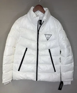 Guess Women’s Winter Quilted Puffer Jacket White Medium NEW MSRP 225 - Picture 1 of 4
