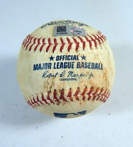 2019 Cincinnati Reds Pitt Pirates Game Used Baseball Kevin Newman Single 7 - Picture 1 of 4