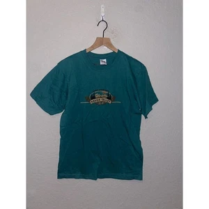 Vintage Maggie Valley Shirt Smoky Mountains Green Graphic Anvil Tee Vintage 90s M - Bild 1 von 11