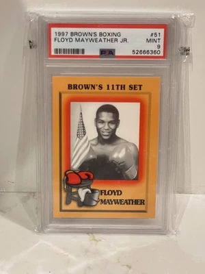 1997 Floyd Mayweather Jr. Brown’s Boxing Rookie  PSA 9 Mint - Image 1 of 2