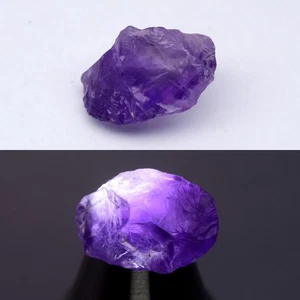 💎 7.95ct 15.7x11.5mm Rough Natural Purple Amethyst - Unheated, Uruguay Gemstone - Picture 1 of 6