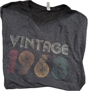 55th Birthday Gift 1968 Vintage Men Women 55 Years Old T-Shirt Sz XL. T23 - Picture 1 of 4