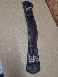 Kieffer Padded Leather Comfort Dressage Girth, Black,20½”.(ref. 301B) - Picture 1 of 11