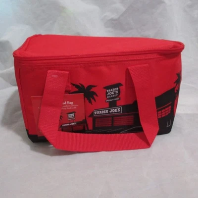 Новый Trader Joe's мини изолированная сумка с короткими ручками ланч коробка сумка красный ограниченный выпуск новые ярлыки - Изображение 1 из 4