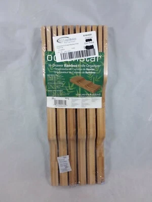 Organizador de cuchillos de bambú con cajón Oceanstar Foto 1 de 3