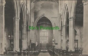 Huntingdonshire Postcard - Interior of The Church, St Neots RS26460 - Picture 1 of 2
